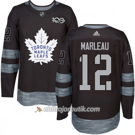 Män Ishockey Toronto Maple Leafs Tröja Patrick Marleau 12 1917-2017 100th Anniversary Adidas Svart Authentic